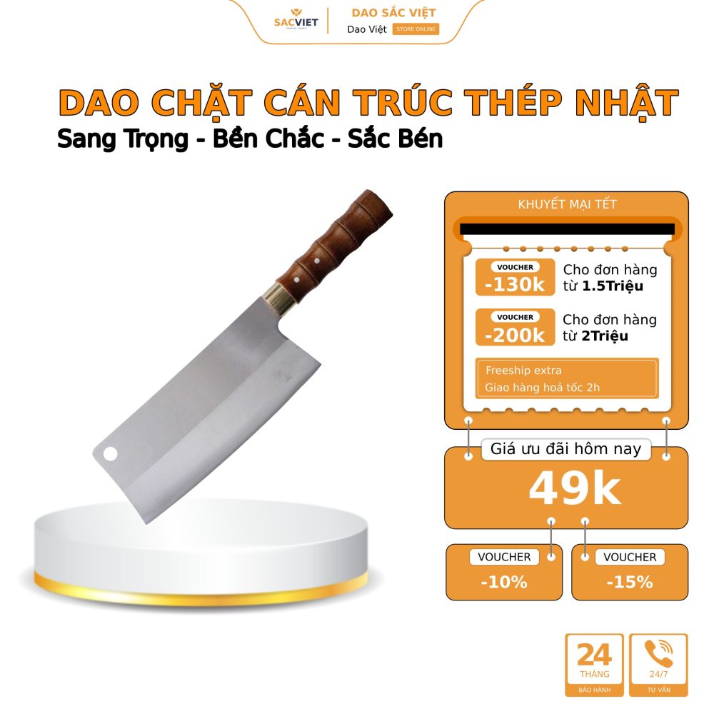 Dao chặt cán trúc