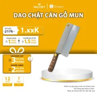 dao chặt cán gỗ mun