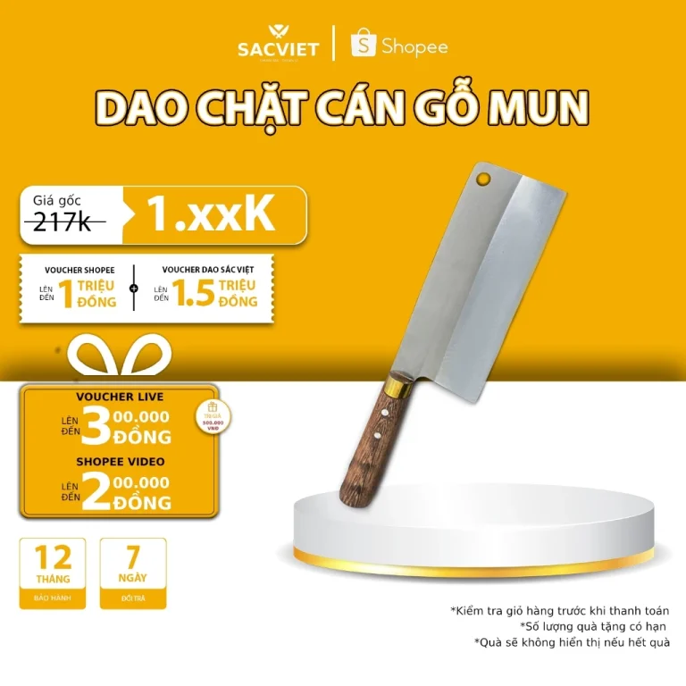 dao chặt cán trúc