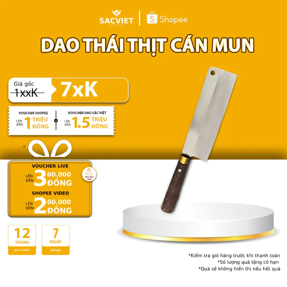 dao thái thịt cán mun